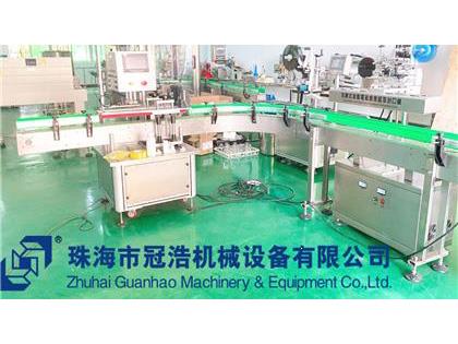 旋蓋機，鋁箔封口機，貼標機，噴碼機，整套生產線已完成生產送貨至客戶公司